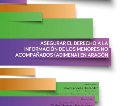 Informe del proyecto “asegurar el Derecho a la Informacion de los Menores No Acompañados” (ADIMENA) en Aragon, Espagne.