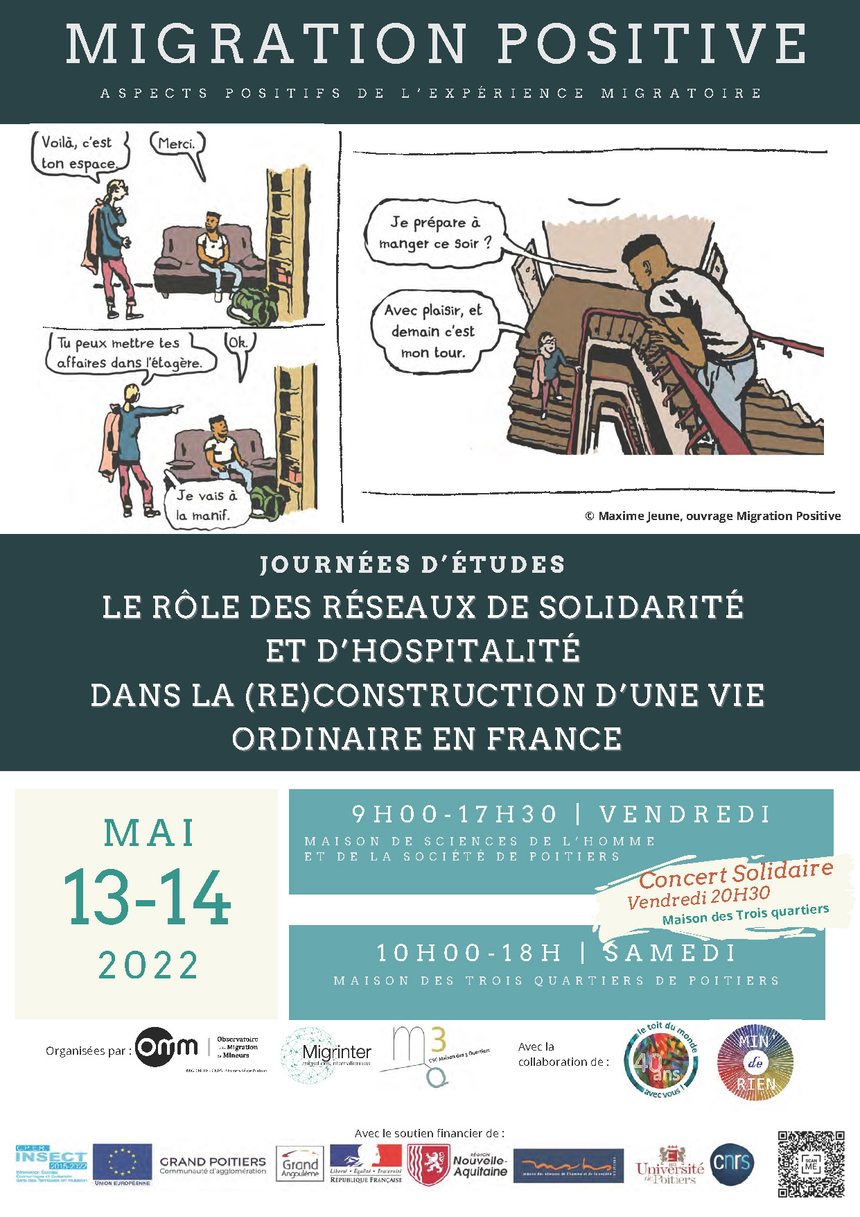 Programme JdE Migration Positive, Poitiers 13-14 mai 2022